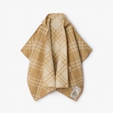 버버리 여성 리버시블 체크 울 케이프 - Burberry Womens Reversible Check Wool Cape 