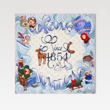 루이비통 여성 스퀘어 스카프 - Louis vuitton Womens Square Scarf 