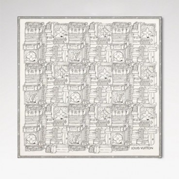 루이비통 여성 스퀘어 스카프 - Louis vuitton Womens Square Scarf 