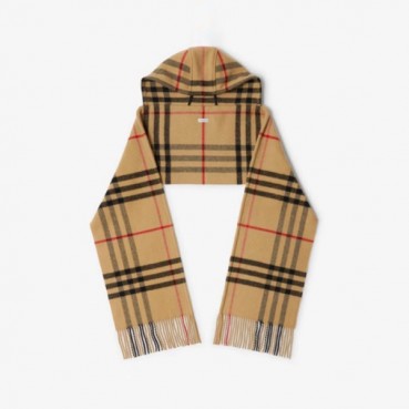 버버리 남/녀 체크 후드 스카프 - Burberry Unisex Checked Hooded Scarf 