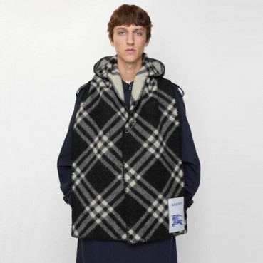 버버리 남/녀 체크 후드 스카프 - Burberry Unisex Checked Hooded Scarf 
