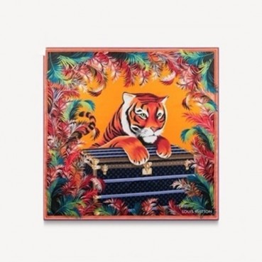 루이비통 여성 프레셔스 타이거 스퀘어 90 - Louis vuitton Womens Precious Tiger Square 90 