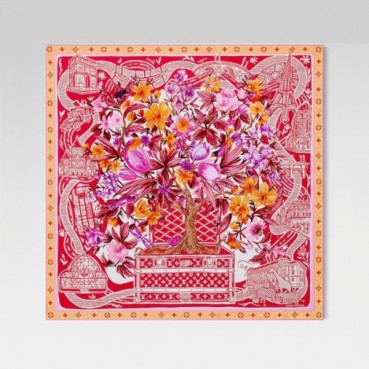 루이비통 여성 실크 스카프 - Louis vuitton Womens Silk Scarf 