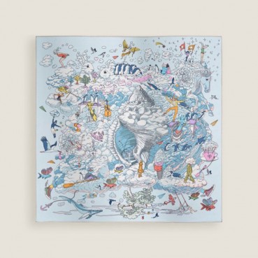 에르메스 여성 실크 스카프 - Hermes Womens Silk Scarf 