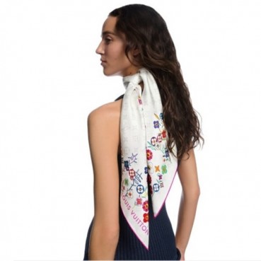 루이비통 여성 루이비통 LV x TM 모노그램 슈퍼플랫 숄 - Louis vuitton Womens LV x TM Monogram Shawl 