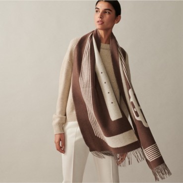 에르메스 여성 양면 머플러 - Hermes Womens Reversible Muffler 
