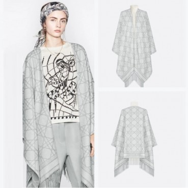 디올 여성 양면 머플러 - Dior Womens Gray Muffler 