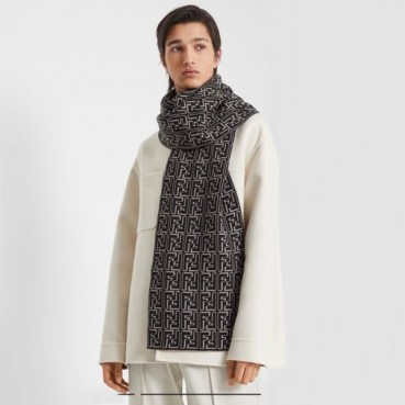 펜디 남성 블랙 머플러 - Fendi Mens Black Muffler 