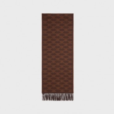 셀린느 남/녀 브라운 머플러 - Celine Unisex Brown Muffler 