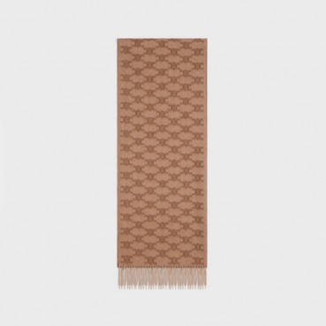 셀린느 남/녀 카멜 머플러 - Celine Unisex Camel Muffler 
