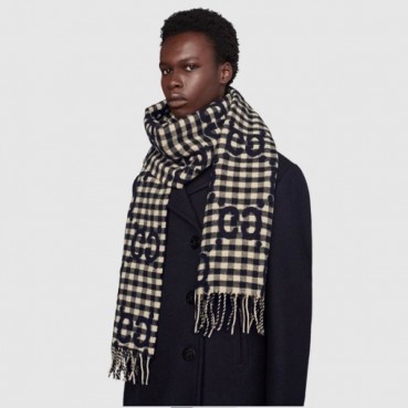 구찌 여성 네이비 머플러 - Gucci Womens Navy Muffler 