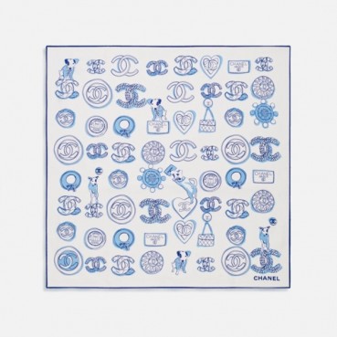 샤넬 여성 블루 스카프 - Chanel Womens Blue Scarf 