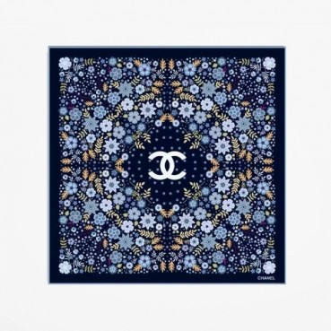 샤넬 여성 네이비 스카프 - Chanel Womens Navy Scarf 