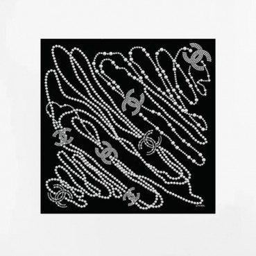 샤넬 여성 블랙 스카프 - Chanel Womens Black Scarf 