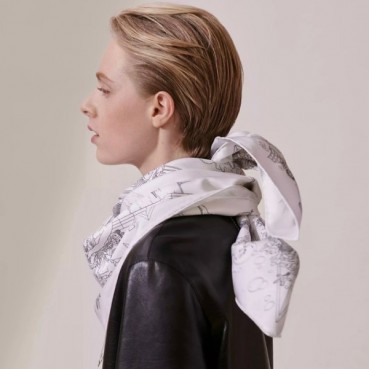 에르메스 여성 화이트 스카프 - Hermes Womens White Scarf 