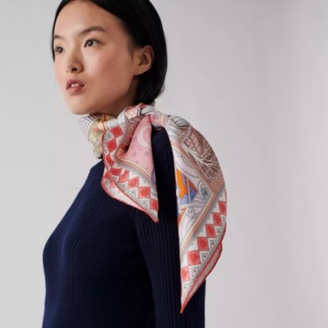 에르메스 여성 레드 스카프 - Hermes Womens Red Scarf 