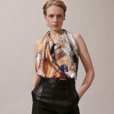 에르메스 여성 카라멜스카프 - Hermes Womens Caramel Scarf 