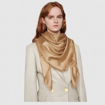 구찌 여성 카멜 머플러 - Gucci Womens Camel Muffler 