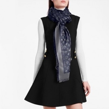 루이비통 여성 블루 스카프 M73658 - Louis vuitton Womens Scarf 