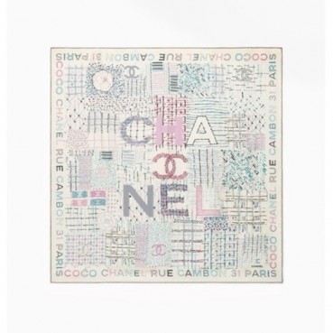 샤넬 여성 화이트 스카프 - Chanel Womens White Scarf 