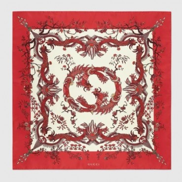 구찌 여성 레드 스카프 - Gucci Womens Red Scarf 