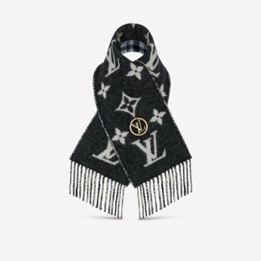 루이비통 여성 블랙 머플러 - Louis vuitton Womens Black Muffler 