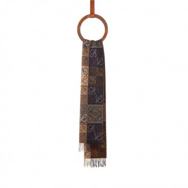 로에베 남/녀 브라운 머플러 - Loewe Unisex Brown Muffler 