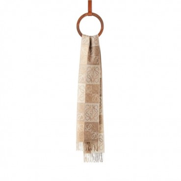 로에베 남/녀 베이지 머플러 - Loewe Unisex Beige Muffler 