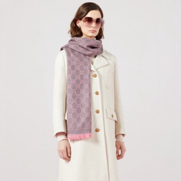 구찌 여성 핑크 스카프 - Gucci Womens Pink Scarf 