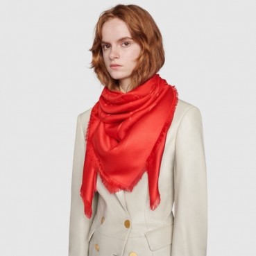 구찌 여성 레드 스카프 - Gucci Womens Red Scarf 