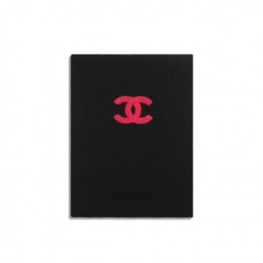 샤넬 여성 블랙 머플러 - Chanel Womens Black Muffler 