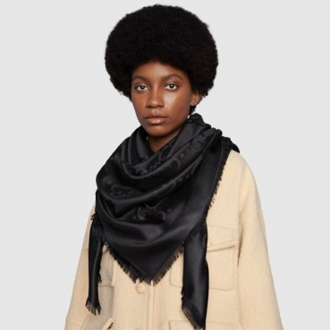 구찌 여성 블랙 스카프 - Gucci Womens Black Scarf 