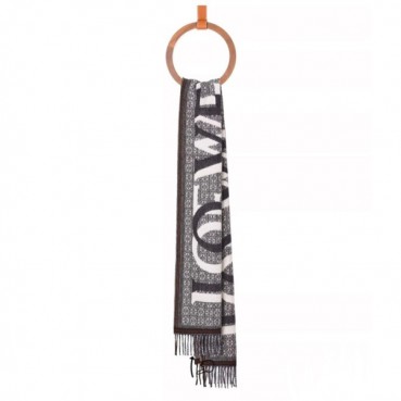 로에베 남/녀 그레이 머플러 - Loewe Unisex Gray Muffler 