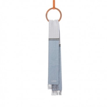 로에베 남/녀 블루 머플러 - Loewe Unisex Blue Muffler 