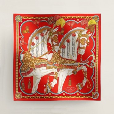 에르메스 여성 레드 스카프 - Hermes Womens Red Scarf 
