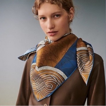 에르메스 여성 브라운 스카프 - Hermes Womens Brown Scarf 