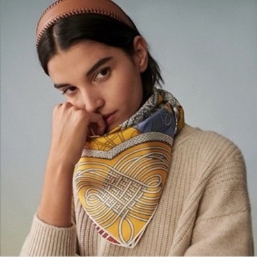 에르메스 여성 옐로우 스카프 - Hermes Womens Yellow Scarf 