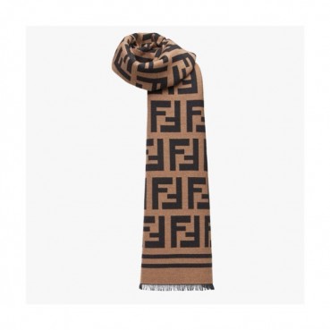 펜디 남/녀 브라운 머플러 - Fendi Unisex Brown Muffler 