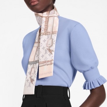 루이비통 여성 핑크 실크 방도 - Louis vuitton Womens Pink Scarf 