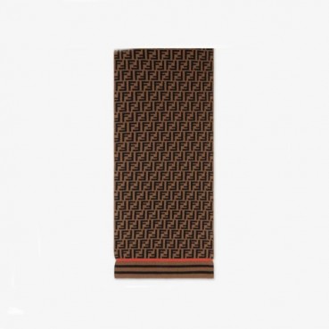 펜디 남/녀 브라운 머플러 - Fendi Unisex Brown Muffler 