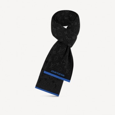루이비통 남성 블랙 머플러 - Louis vuitton Mens Black Muffler 