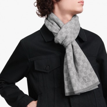 루이비통 남성 그레이 머플러 - Louis vuitton Mens Gray Muffler 