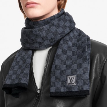 루이비통 남성 블랙 머플러 - Louis vuitton Mens Black Muffler 