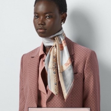 구찌 여성 그레이 머플러 - Gucci Womens Gray Muffler 