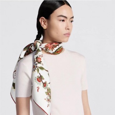 디올 여성 화이트 스카프 - Dior Womens White Scarf 