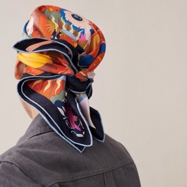 에르메스 여성 오렌지 스카프 - Hermes Womens Orange Scarf 
