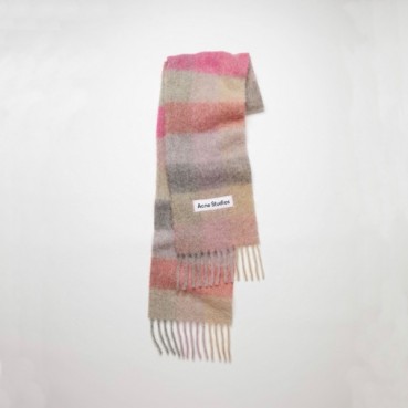 아크네 남/녀 핑크 머플러 - Acne Unisex Pink Muffler 