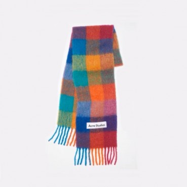 아크네 남/녀 레드 머플러 - Acne Unisex Red Muffler 