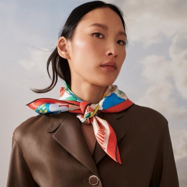 에르메스 여성 레드 스카프 - Hermes Womens Red Scarf 
