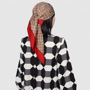 구찌 여성 레드 머플러 - Gucci Womens Red Muffler 